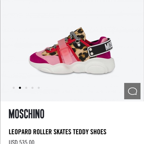 Moschino Pink Roller Skate Teddy Shoes - Picture 3 of 7